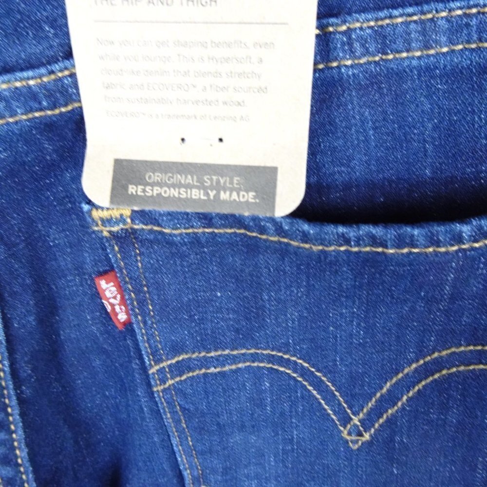 Levi's Classic Bootcut Jeans Women's Size 6 Blue Denim Stretch 28x32 - Picture 8 of 10